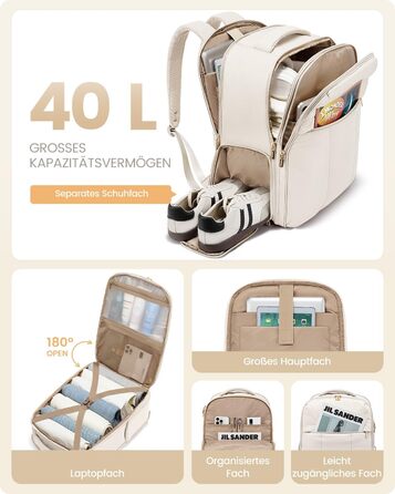 Рюкзак для ручної поклажі OVEVOOK: 40л, для ноутбука 17