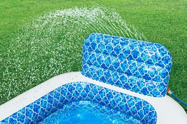 Басейн Bestway Family Waterfall Oasis з водяним розпилювачем, 229x152x96 см, синій