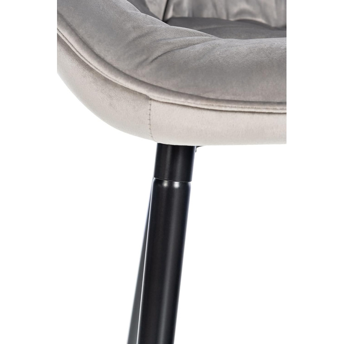 Барні крісла Gibson (2 шт) - м'які, з підніжкою, рожевого кольору, оксамиту, сірого кольору