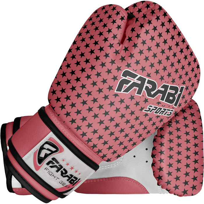 Дитячі боксерські рукавички Farabi Sports 4 унції Рожева зірка
