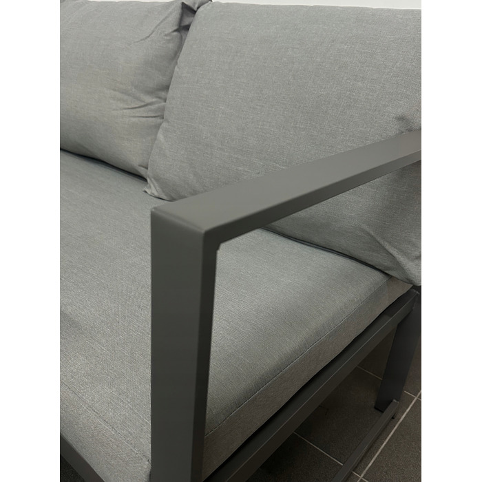 Комплект садових меблів sOTEGRANDE з металу, сірий, 5 предметів, MTG Trade Group