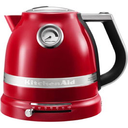 Електричний чайник KitchenAid з регулюванням температури 50-100°C, 1.5L, з фільтром від накипу, нержавіюча сталь (імперський червоний)