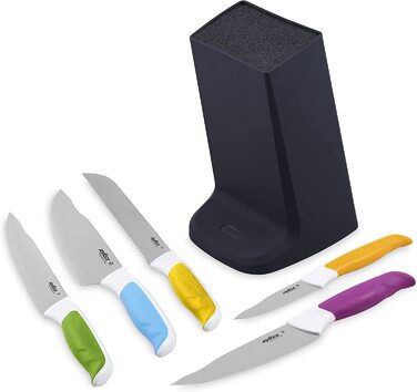 Набір ножів Zyliss E920247 Comfort 5-ти річний з бруском, японська сталь, кольоровий, для кухні
