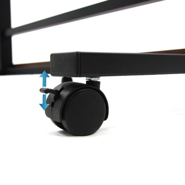 Робочий стіл / Комп'ютерний стіл СТАНЦІЯ II 50 x 80 см чорний / горіх hjh OFFICE