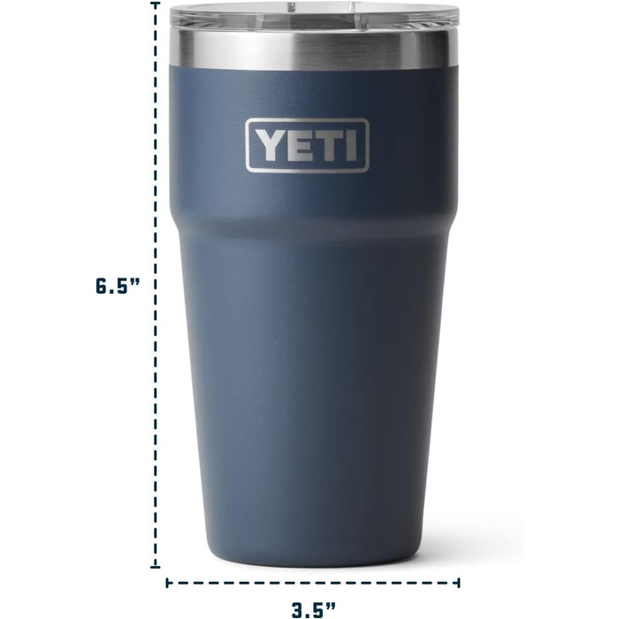 Термос YETI Rambler 20oz (591ml) з кришкою MagSlider, колір Moon Dust