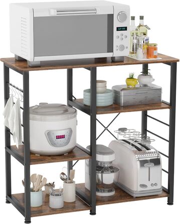 Стелаж для кухні SogesHome SH-171-BK (Retro) 90 x 40 x 83 см - органайзер для зберігання