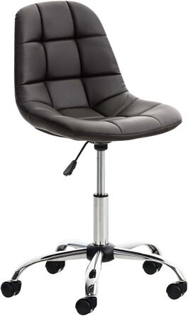 Офісний стілець Emil від CLP: регульована висота, поворотний, з оббивкою з штучної шкіри, білий (колір: коричневий)