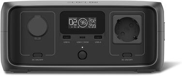 Портативна електростанція EcoFlow RIVER 3 з сонячною панеллю 45 Вт, акумулятор LFP 245 Вт·год, потужність до 600 Вт, GaN для збільшення часу роботи, <10 мс UPS, компактний сонячний генератор для кемпінгу та відпочинку на природі