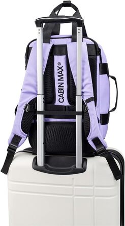 Рюкзак Cabin Max Memphis 20L Unisex Backpack - 40x20x25см Сумка для ручної поклажі з інтегрованим пакувальним кубом. Ідеальна сумка-рюкзак для ручної поклажі Ryanair (40 x 20 x 25 см, лавандовий)