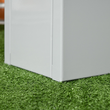 Кашпо для рослин, сталь з покриттям, стійке до погодних умов, 91 см x 22 см x 22 см, сірий