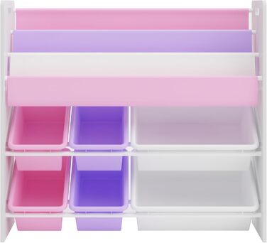 Дитяча полиця для іграшок Einhorn від en.casa: 6 кошиків, 78 x 86 x 27 см