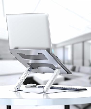 Підставка для ноутбука BoYata: регульована висота, ергономічна, з вентиляцією, для MacBook, Dell, HP, Acer (10-17 дюймів)