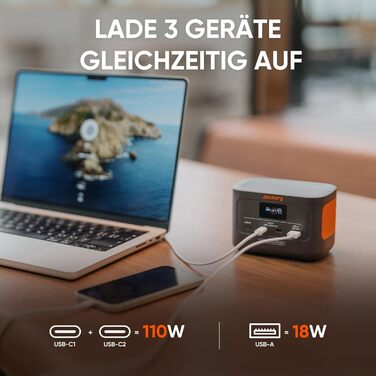 Jackery Explorer 100 Plus: портативна електростанція з LiFePO4 акумулятором 99Wh, 128W, 3 порти, для подорожей та надзвичайних ситуацій