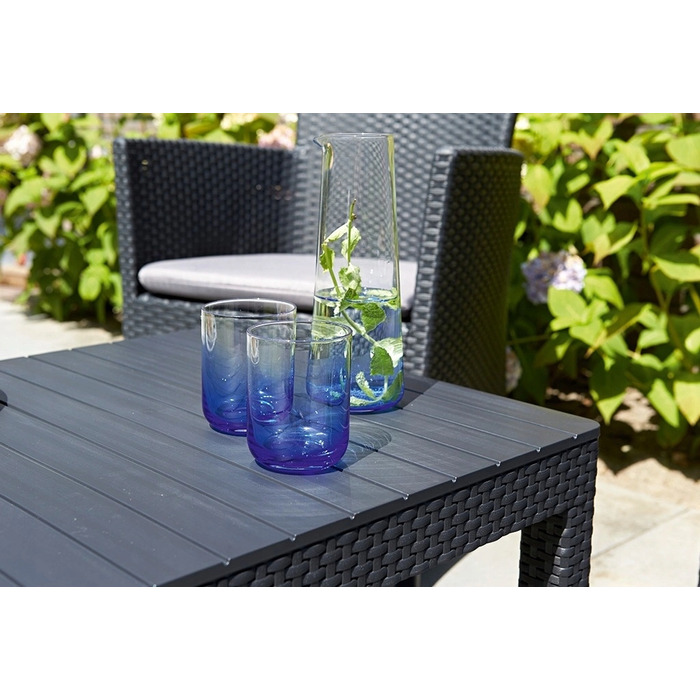 Комплект садових меблів Keter з пластику, сірий, 4 предмети