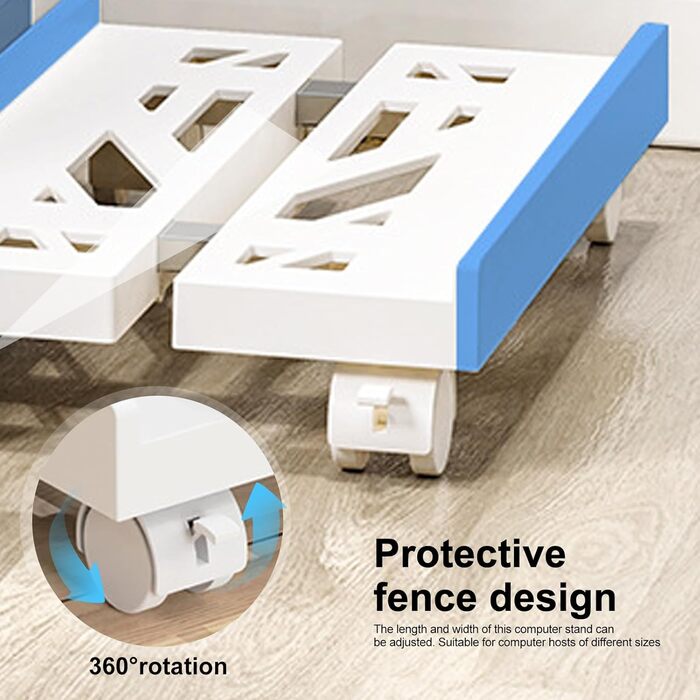 Підставка для комп'ютера SPORWAY: мобільна платформа для системного блоку з 4 колесами