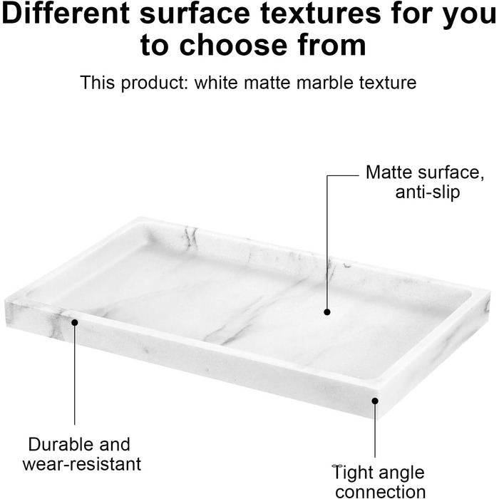 Піддон для ванни з мармуру для прикрас, прямокутний (30х13х2см), з малюнком ювелірних прикрас, 2 шт.