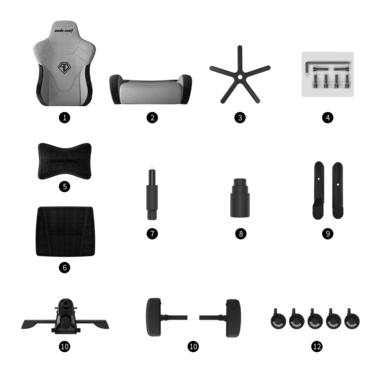 Крісло ігрове Anda Seat T-Pro 2 Blue/Black Size XL