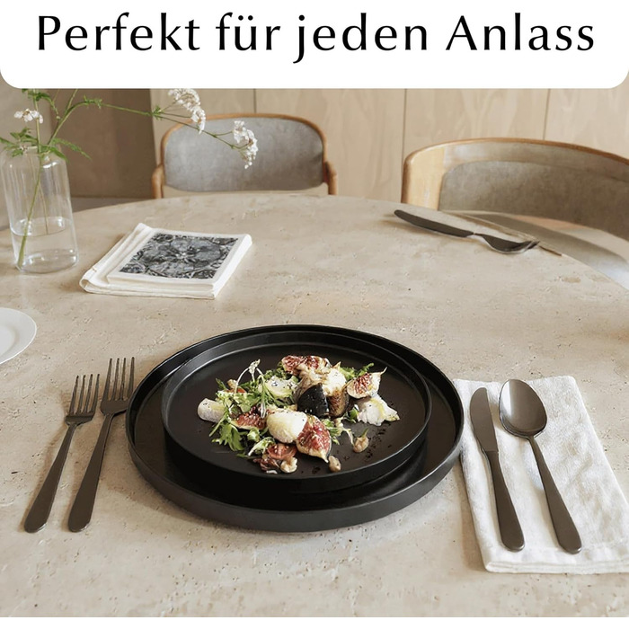 Набір посуду Miamio на 8 осіб (24 елементи) з кераміки, сучасний стиль / Сервіз для столу – підходить для миття в посудомийній машині та використання в мікрохвильовці - розкішна колекція (білий)