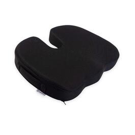 Ортопедична подушка для сидіння Ergotopia для розвантаження тиску та копчика, з ефектом пам'яті Visco Memory-піна (чорна)