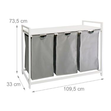 Організатор для білизни Relaxdays з 3 відділеннями та полицею