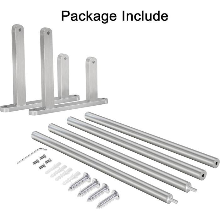 Тримач для рушників на стіну, 60 см, нержавіюча сталь, для ванної, спальні, кухні, щітковий нікель