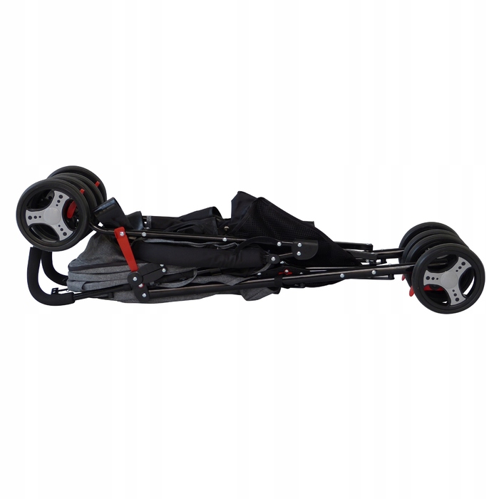 Дитячий прогулянковий візок-толкач Baby-Coo, чорно-сірий