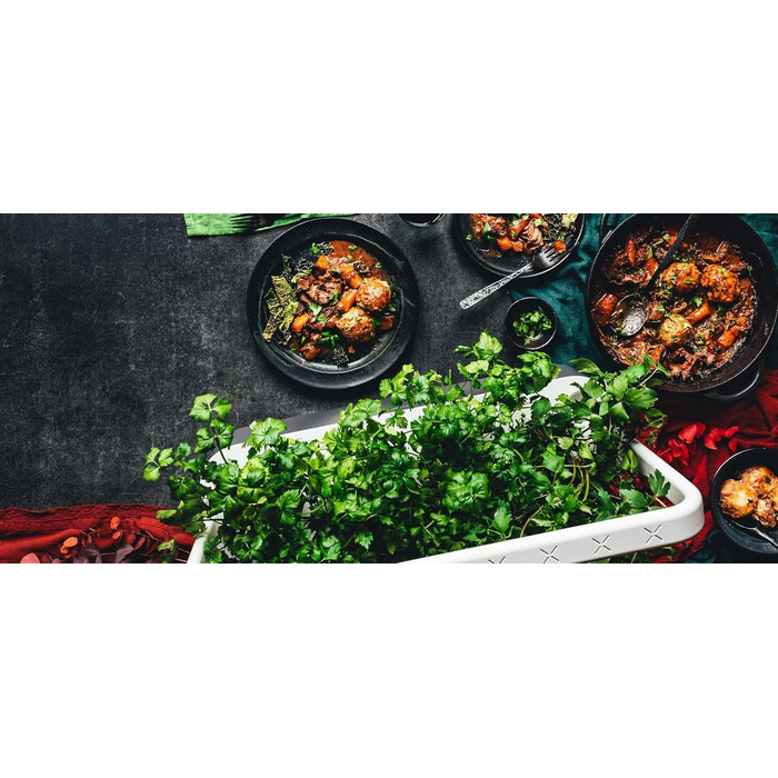 Click and Grow Indoor Garten: Розумний сад для вирощування зелені вдома з LED, 9 капсул (Синій)