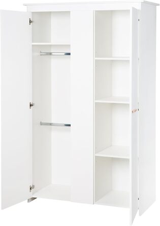 Шафа-пеленальний столик Roba 'Антон' білий, з підіймальним зміцнювачем, з 2 дверцятами та 1 полицею, висота пеленального столика 90 см