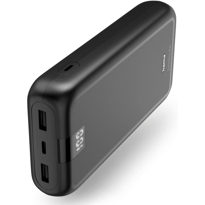 Портативний зарядний пристрій, антрацит, 24000mAh, USB-C, 2 шт.