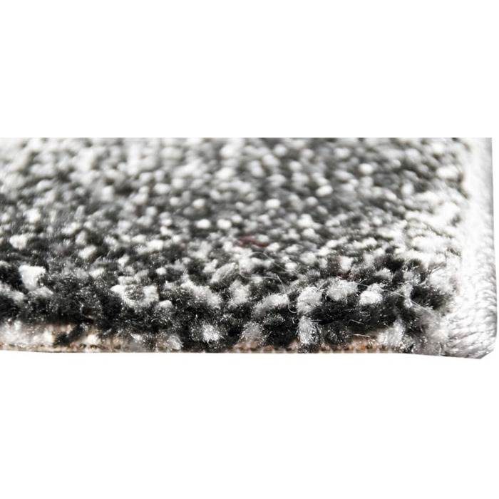 Килим-дизайнерський килим мрії, Сучасний килим, килим для вітальні, килим з коротким ворсом, з вирізом по контуру, розмір в клітку (80 х 300 см, червоний сірий білий чорний)