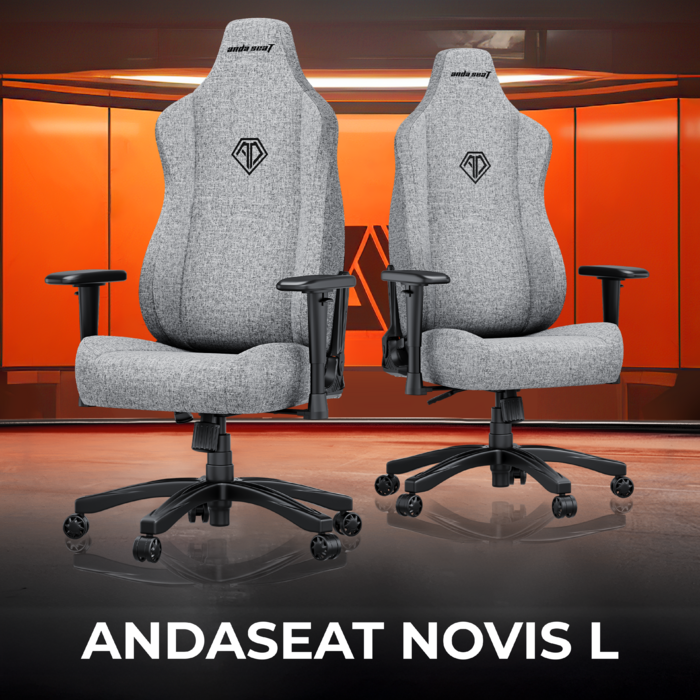 Крісло ігрове Anda Seat Novis L Fabric Black Size L