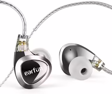 Провідні навушники EarFun EH100 In-Ear, Hi-Res IEM з 2 динаміками і 1 арматурою, 2-піновий 0,78 мм та 3,5 мм штекер, 2 пари змінних насадок
