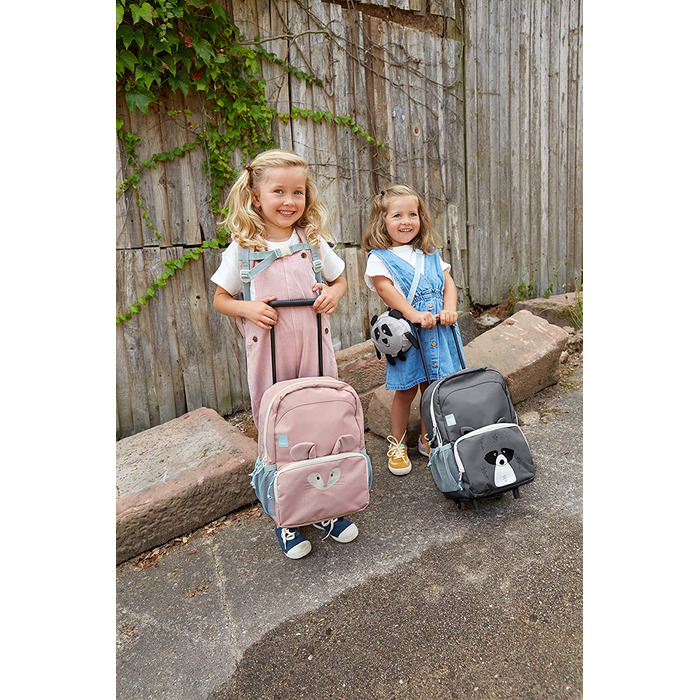 Повсякденний рюкзак-візок для друзів 2 в 1 дитячий рюкзак-футляр 25x16x39 см рожевий