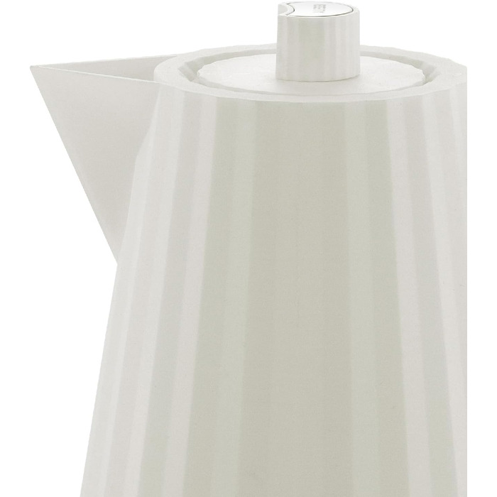 Електричний чайник Alessi Plissé MDL06/1WUK - 1 літр, білий, 2400W, з термопластичного матеріалу, штекер UK, 100 cl