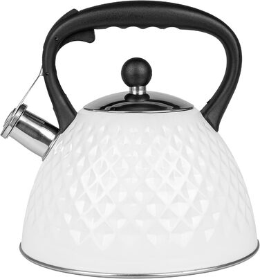 Чайник електричний Induktion 3L з автоматичним свистком - нержавіюча сталь, для індукційних, газових та електричних плит