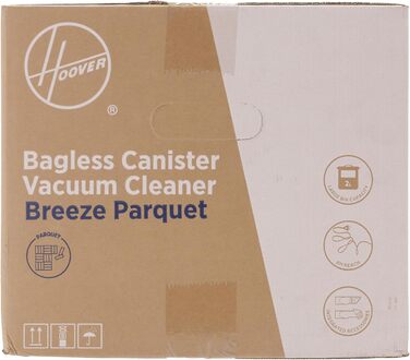 Пилосос Hoover Pet Hair BREEZE з насадкою для домашніх тварин I Пилосос для шерсті домашніх тварин без мішка для шерсті собак і кішок I зі стрижнем з регульованим розміром, фільтром EPA, 5-метровим кабелем з автоматичним змотуванням і ручкою (домашній)