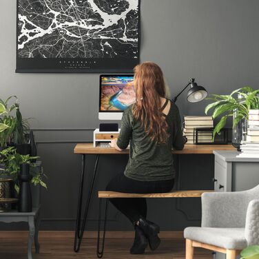 Підставка для монітора Relaxdays з висувними ящиками