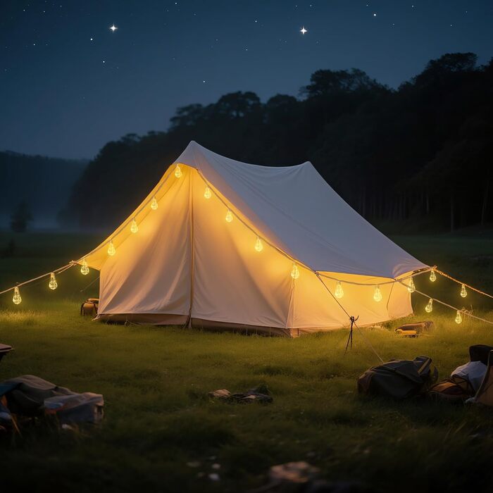 LED-гірлянда сонячна зовнішня 10м, 16+1 G40, диммування, 3 режими, пульт дистанційного керування, вологостійка, тепле світло, для саду, балкону, декору