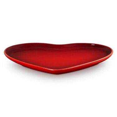 Сервірувальне блюдо у формі серця 32см, червоне серце Le Creuset