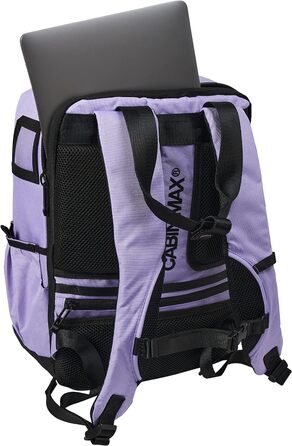 Рюкзак Cabin Max Memphis 20L Unisex Backpack - 40x20x25 см Сумка для ручної поклажі з інтегрованим пакувальним кубом. Ідеальна сумка-рюкзак для ручної поклажі Ryanair (40 x 30 x 20 см, лавандовий)