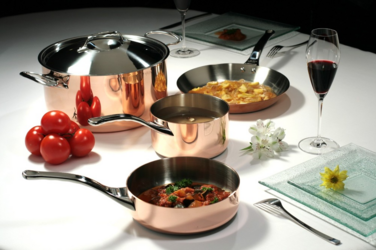De Buyer Prima Matera 28 cm / 8L Copper Induction Stockpot with Lid (6242.28)