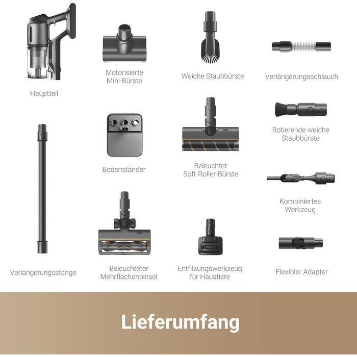 Dreame Z30 - Бездротовий пилосос з потужністю 190AW, LED-дисплеєм та турбо-щіткою для видалення шерсті тварин, 90 хвилин роботи, ідеальний для прибирання дому