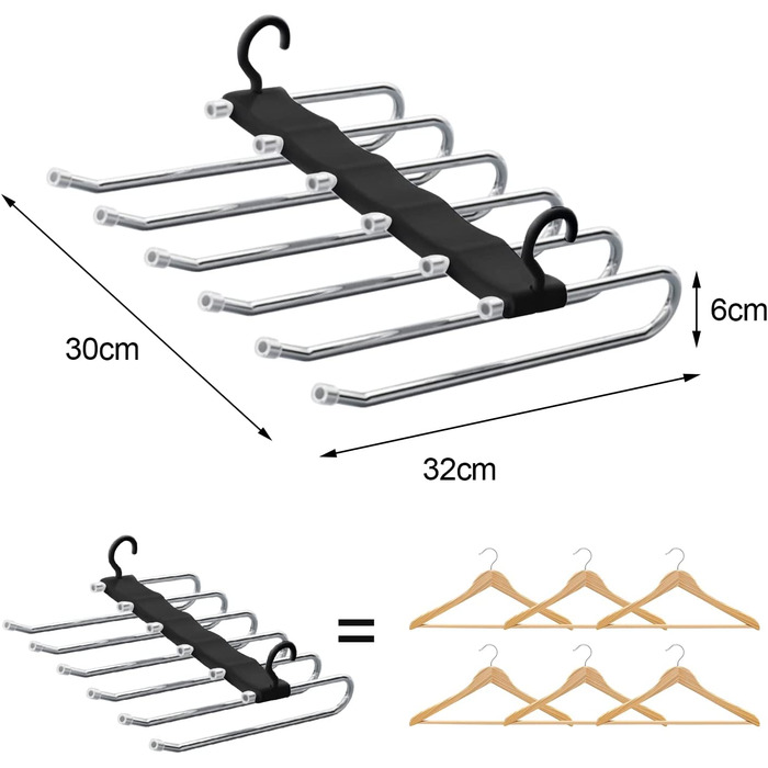 Вішалка для брюк 6 в 1 Sternstunde