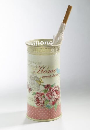 Романтична металева підставка для парасольок з декором з троянд