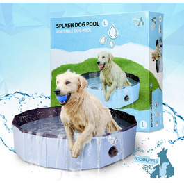 Басейн для собак CoolPets Splash - Басейн для охолодження для собак - Басейн для собак - Ванночка для собак - Грайливе охолодження - ø 120 x 30 см - L
