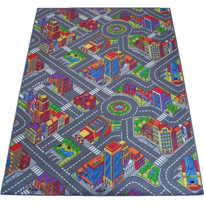 Вуличний килим ігровий килим Citylight Великий міський міський дитячий килим різних розмірів (200 х 300 см)