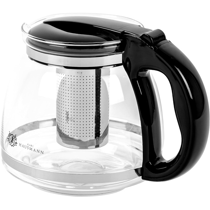 Скляна чайник Karl Hausmann з ситечком - 2л - Стильний дизайн, преміум якість