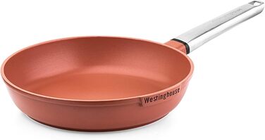 Сковорода серії Westinghouse PERFORMANCE з антипригарним покриттям-сковорода з покриттям 24 см з прохолодною сенсорною ручкою з нержавіючої сталі-червоний WCFP00950