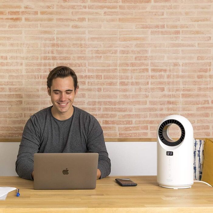 Конвектор Cecotec Warm 8400 Bladeless Connected: безлопатевий, WiFi, 1500W, сенсорне управління, LED, 3 режими, таймер, безпека