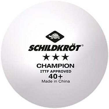 М'яч для настільного тенісу Donic-черепаха 3-зірковий чемпіон ITTF, м'яч для змагань полі 40 якості, 120 шт. в картонній упаковці, білий, 608542 розміру підходить всім